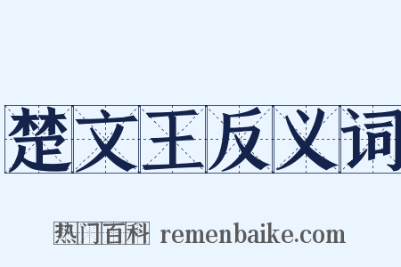 楚文王反义词是什么意思的图片